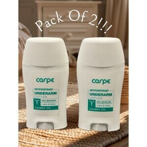Carpe Antiperspirant Underarm Lotion CUCUMBER SPA 1.76oz | Pack Of 2